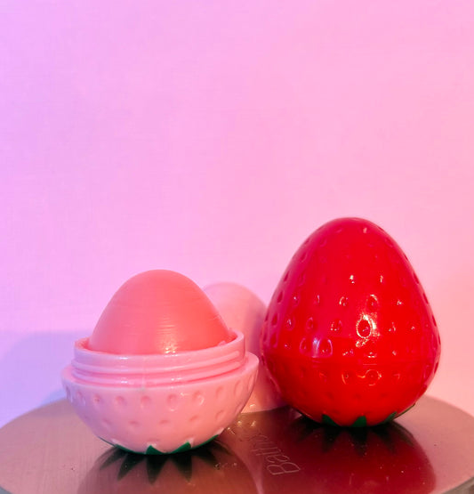 Pink strawberry lipbalm